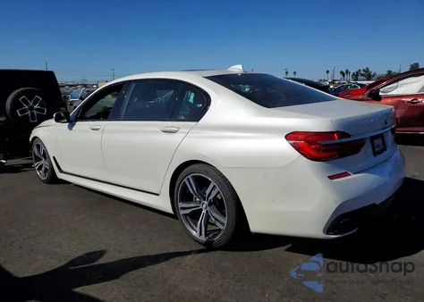 2017 BMW 740 I z USA, uszkodzony, nr VIN WBA7E2C54HG740489